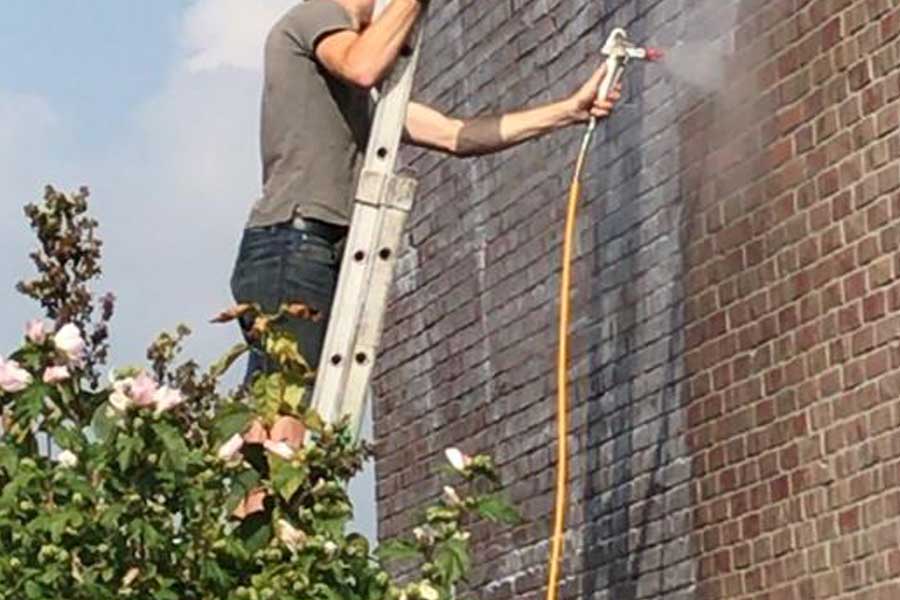 Gevel Impregneren met ben stoop gevelreiniging